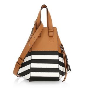 Loewe Hammock Marine Small Leather Tote Bag